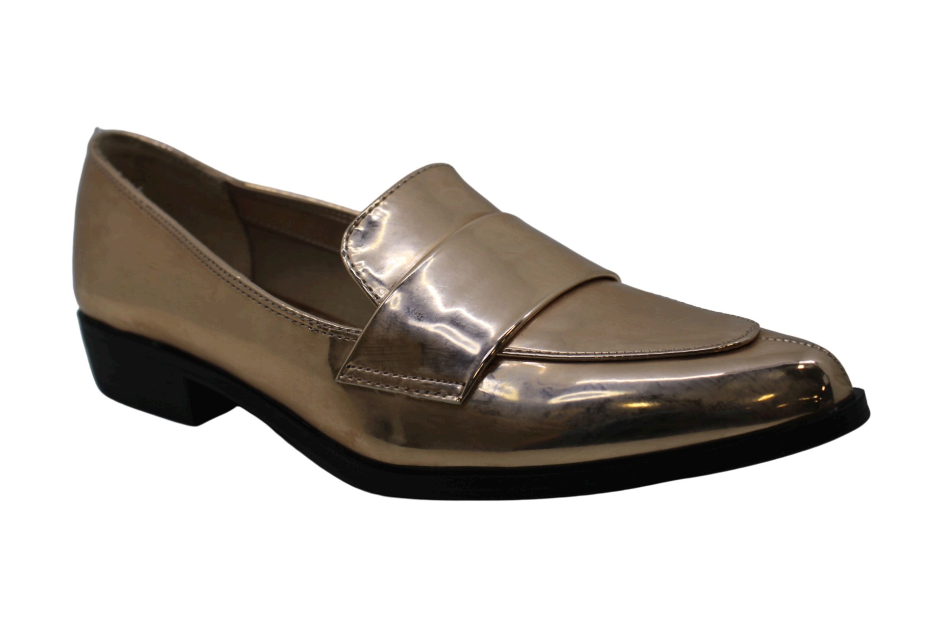 womens loafers with gold bar