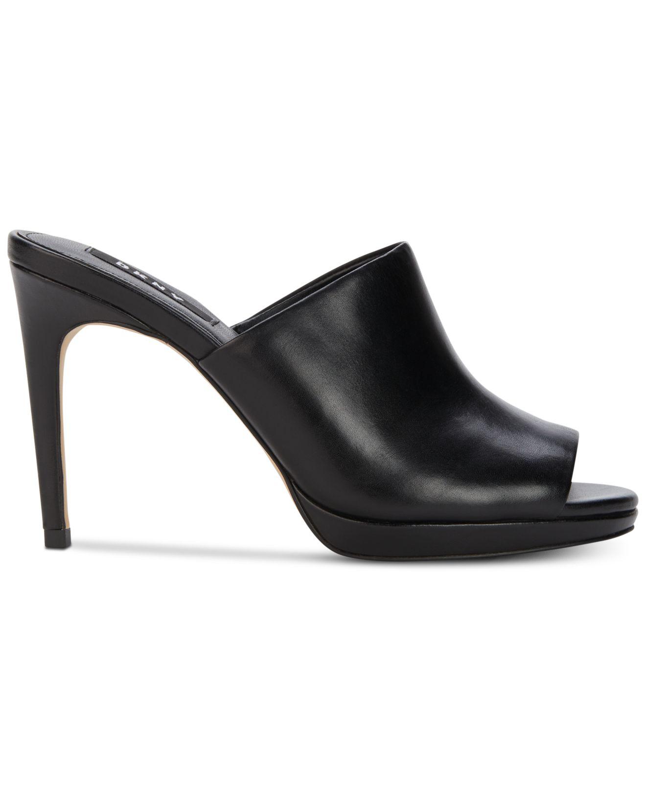 DKNY Womens val-sandle Leather Peep Toe D-orsay Pumps, Black, Size 7.0 ...