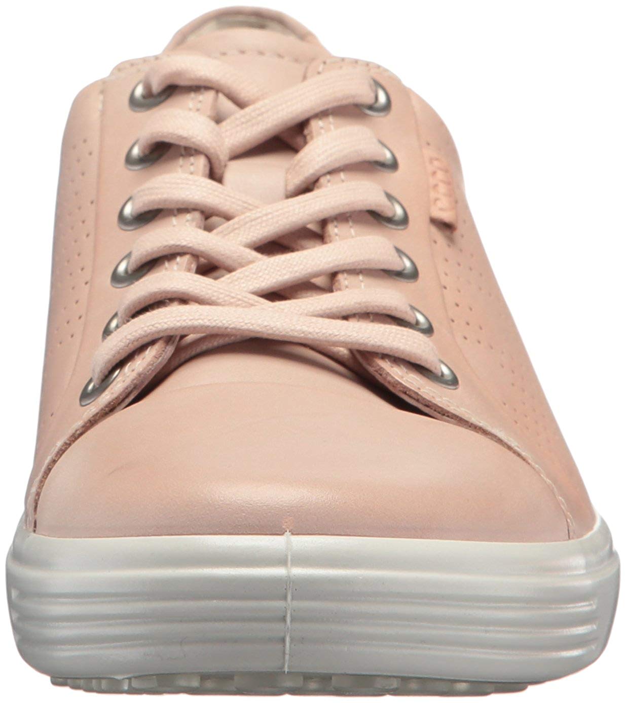 ecco-womens-ecco-soft-low-top-lace-up-fashion-sneakers-pink-size-6-0