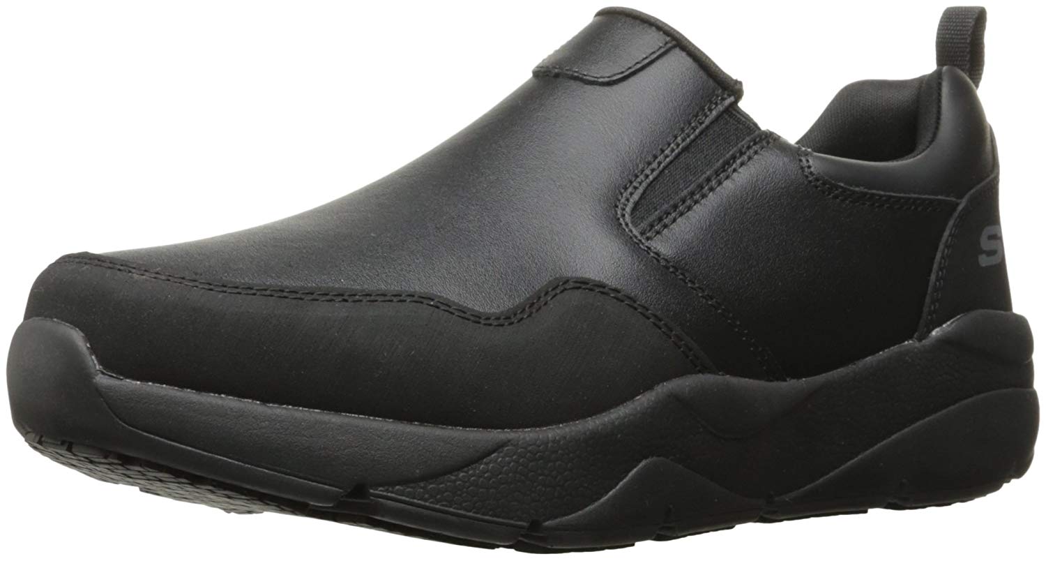 skechers non slip mens work shoes