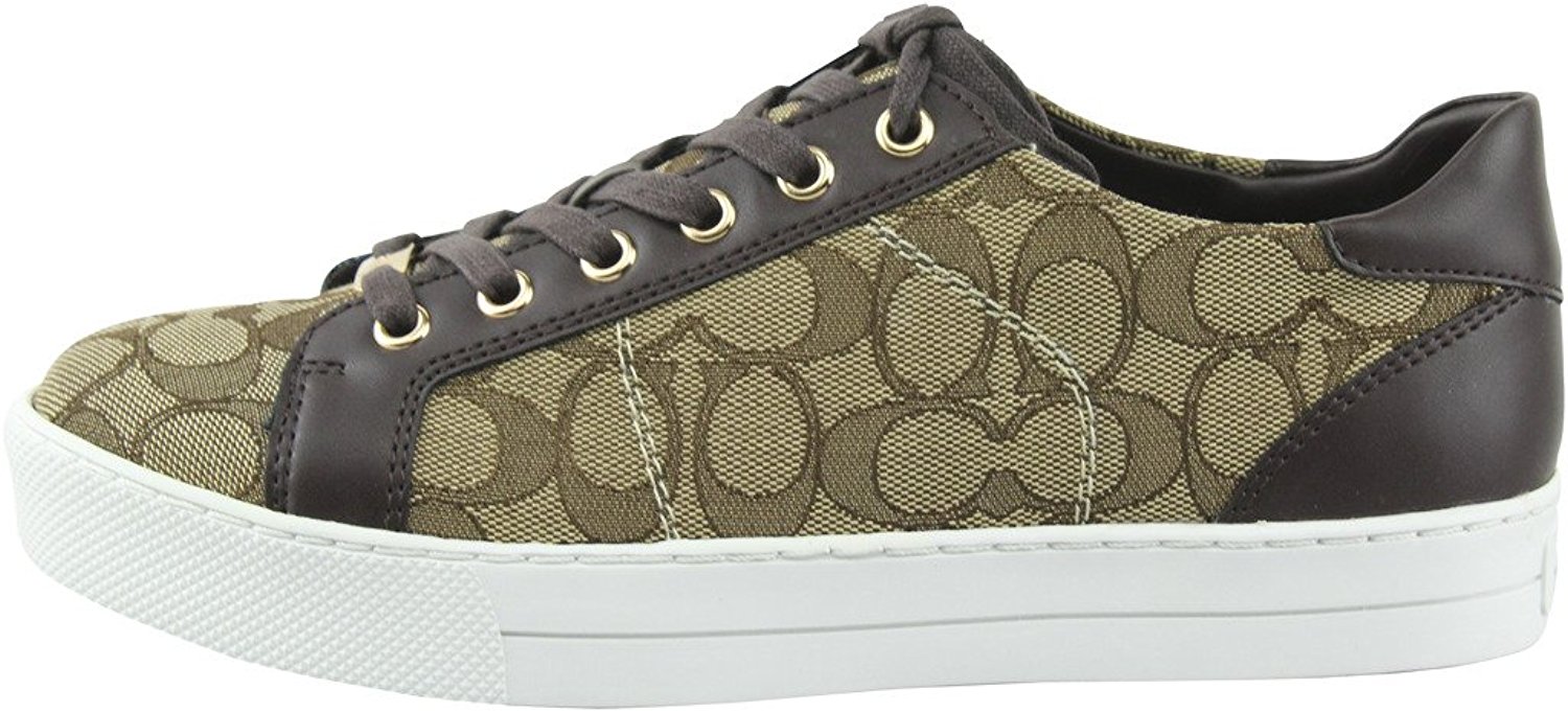 Coach Womens Paddy Low Top Lace Up Fashion Sneakers, Khaki ...
