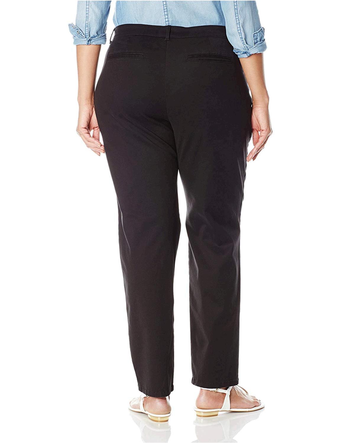 Lee Women's Plus-Size Relaxed-Fit All Day Pant, Black, 24W, Black, Size ...