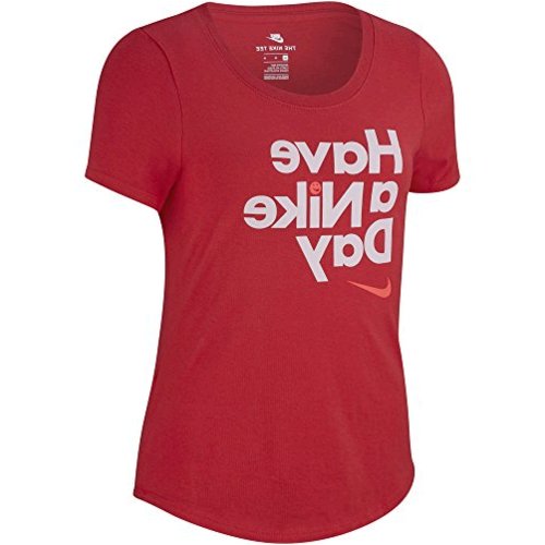 NIKE Sportswear Girls' Have a Nike Day Scoop Tee, Pink, Size X-Small ...