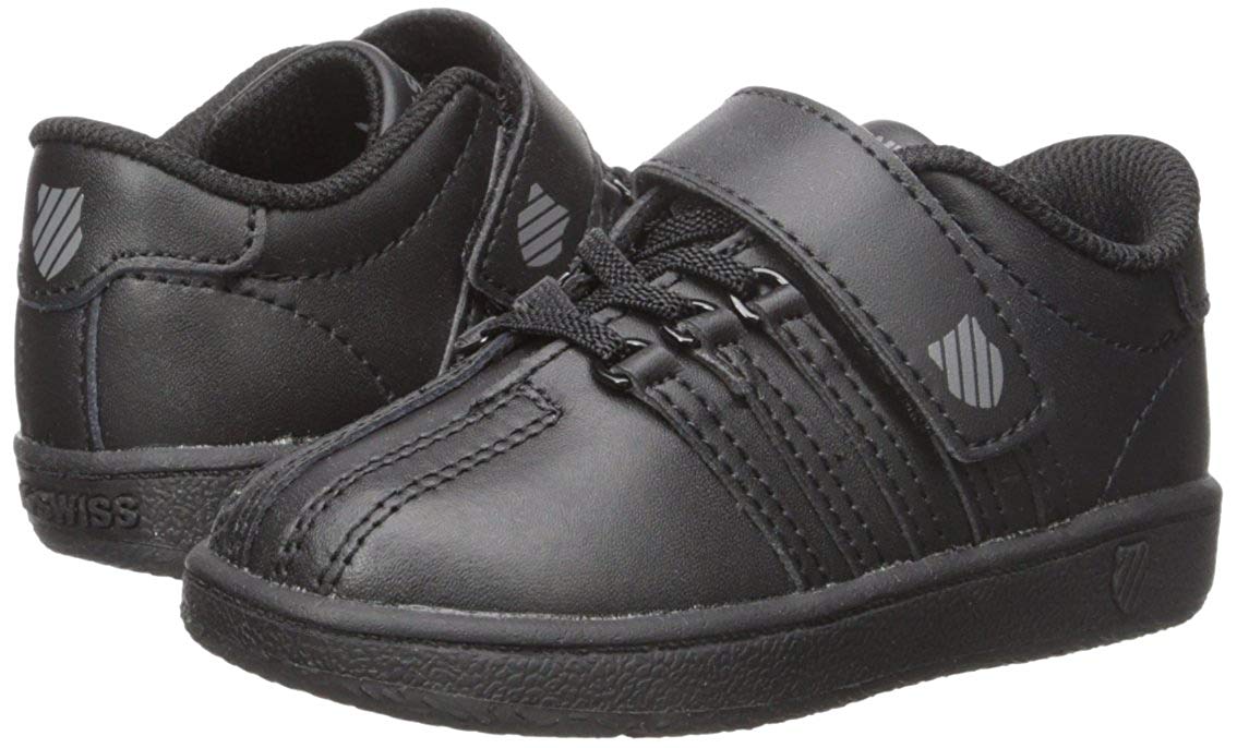 Kids K-Swiss Girls Classic vn vlc Low Top Lace Up Running, Black, Size ...