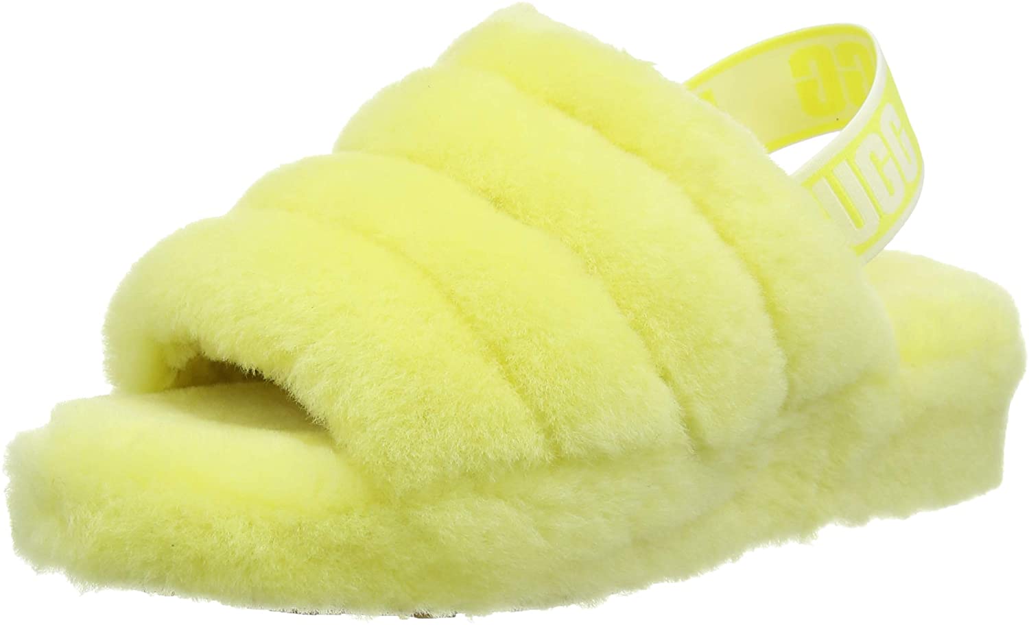 yellow ugg sliders