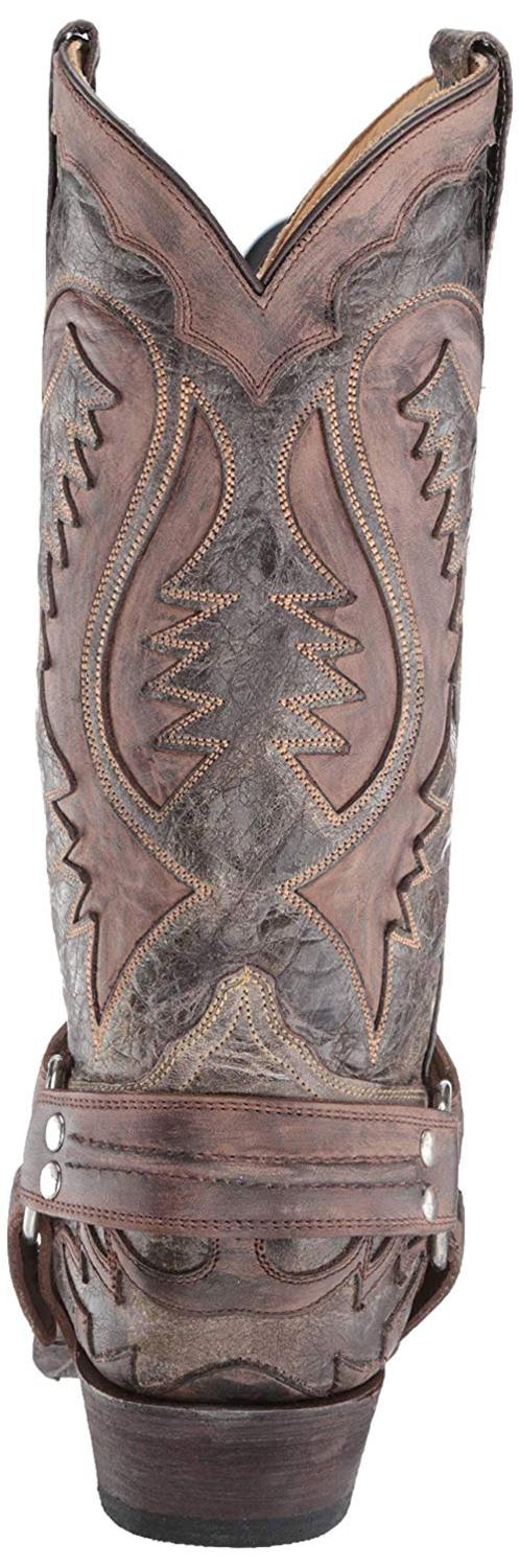 stetson brown harness cowboy boots