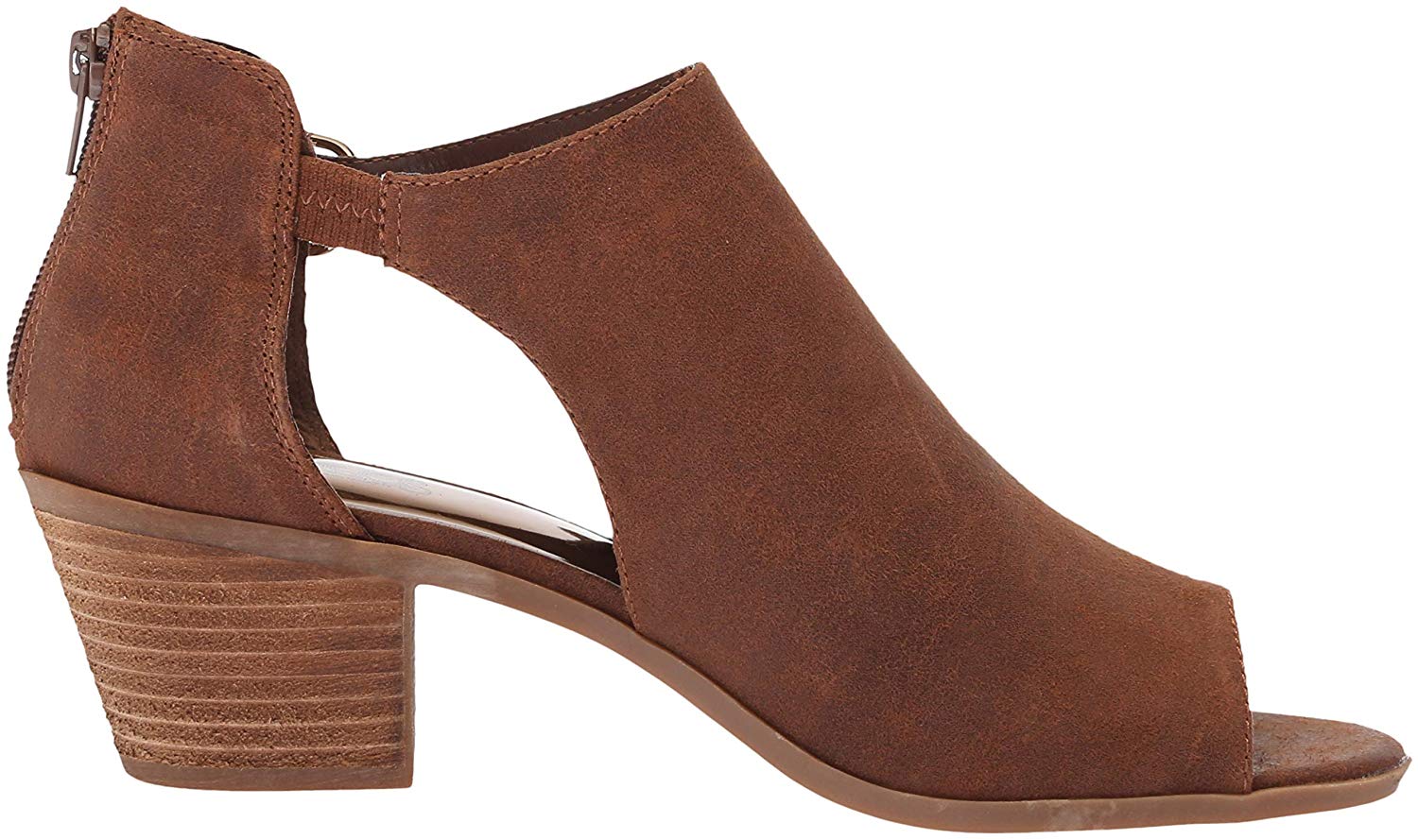 Carlos by Carlos Santana Women's Shoes G1046F1001 Leather Peep, Cognac