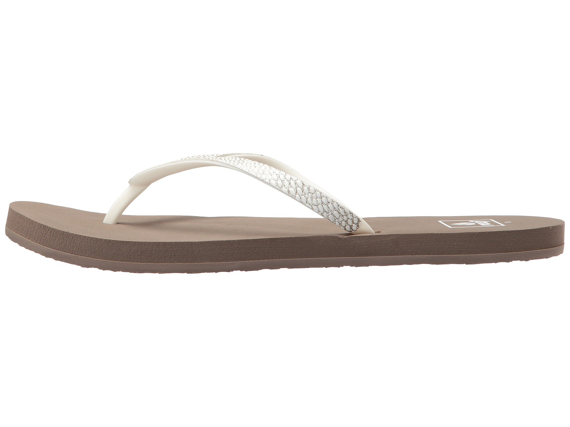Reef Womens Stargazer Sassy Open Toe Beach TaupeWhite Size 60 Reef Womens Stargazer Sassy Open Toe Beach TaupeWhite Size 60