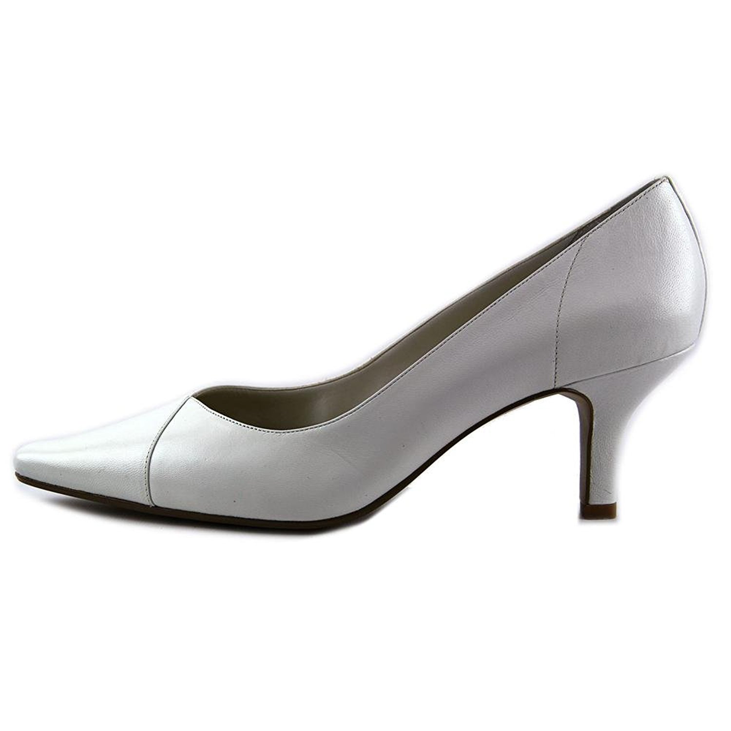Bella Vita Womens Wow Leather Pointed Toe Classic Pumps White Kidskin Size 8.0 Bella Vita Womens Wow Leather Pointed Toe Classic Pumps White Kidskin Size 8.0