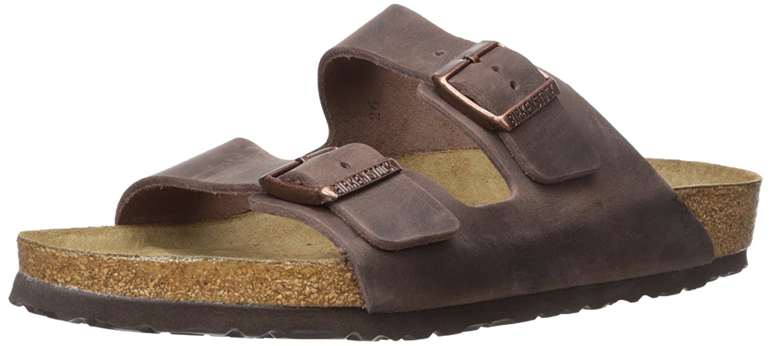 Birkenstock Men's Size 43 US 10 Sandals Arizona Habana Oiled Leather