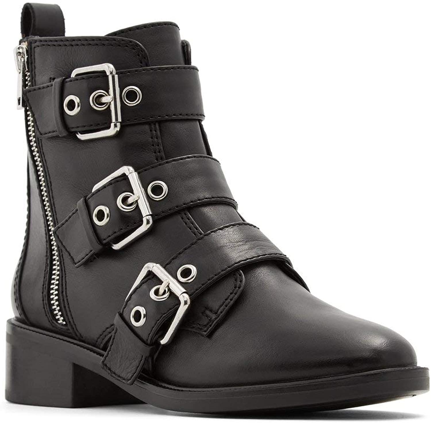 aldo black combat boots