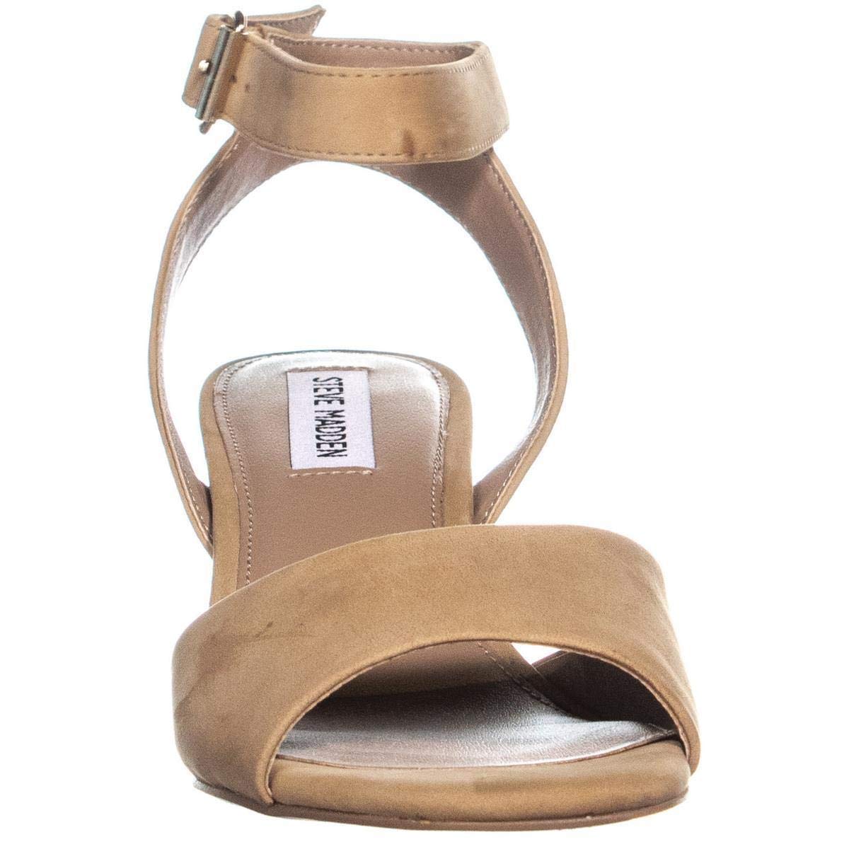 steve madden tan open toe heel sandals