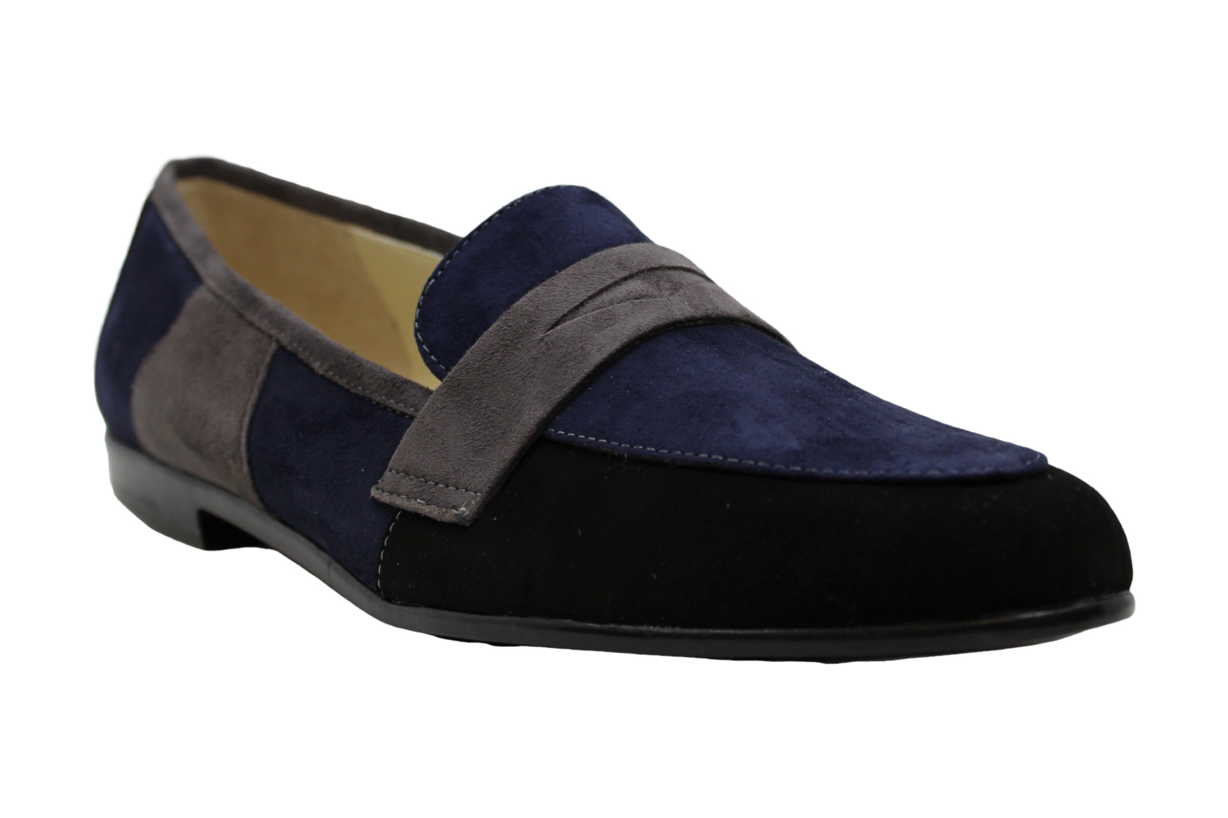 Amalfi by Rangoni Womens Oriana Leather Almond Toe Loafers, Navy, Size ...