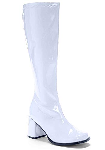 Ellie Shoes Women's GOGO 3" Heel Zipper White Pu Boot 14 ...