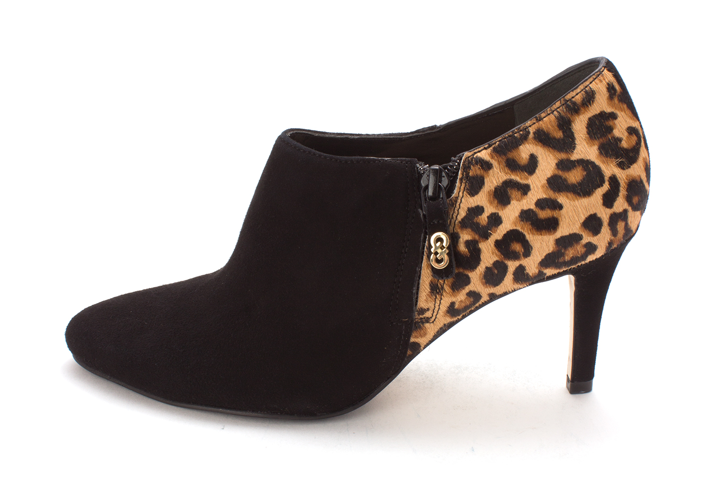 Cole Haan Womens Lacenesam Fur Closed Toe Classic Leopard Print/Black Size 6.0 Cole Haan Womens Lacenesam Fur Closed Toe Classic Leopard Print/Black Size 6.0