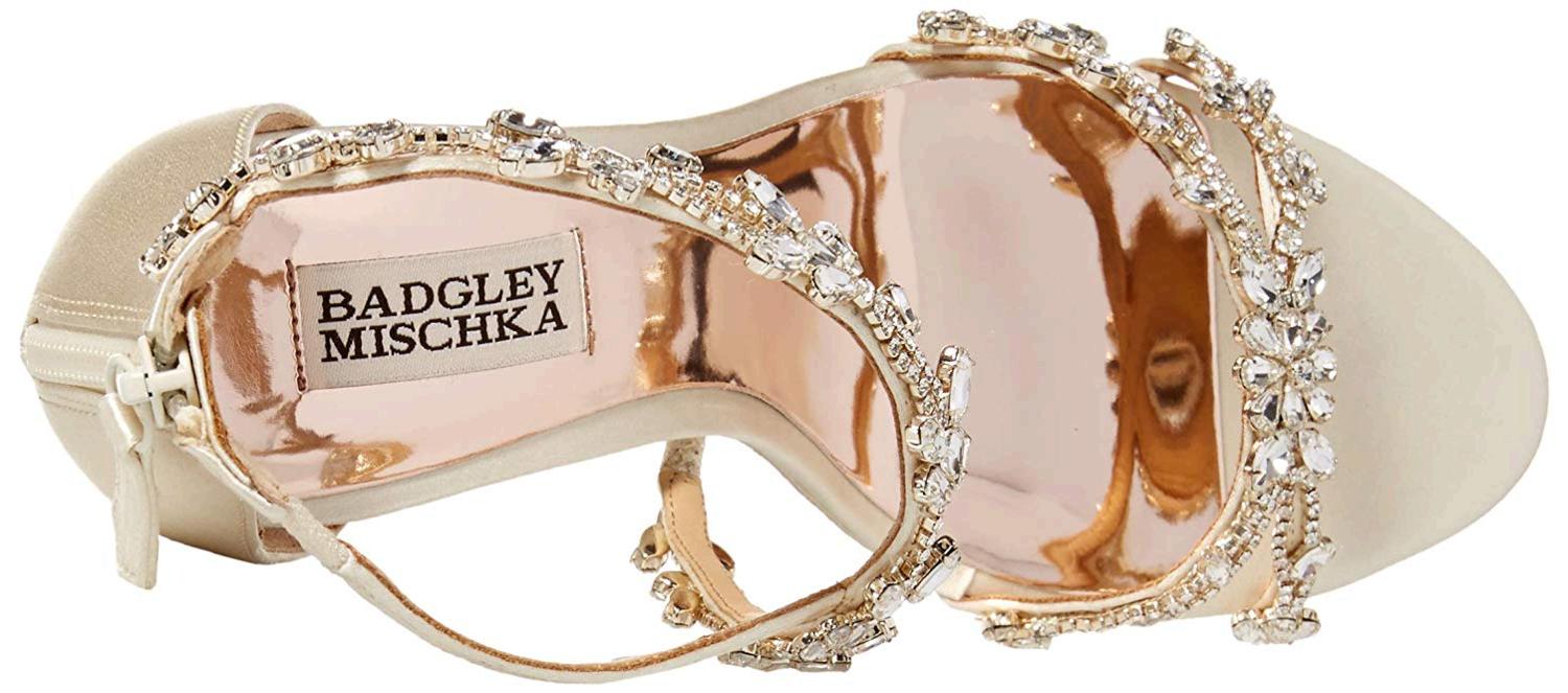 badgley mischka feather wedge