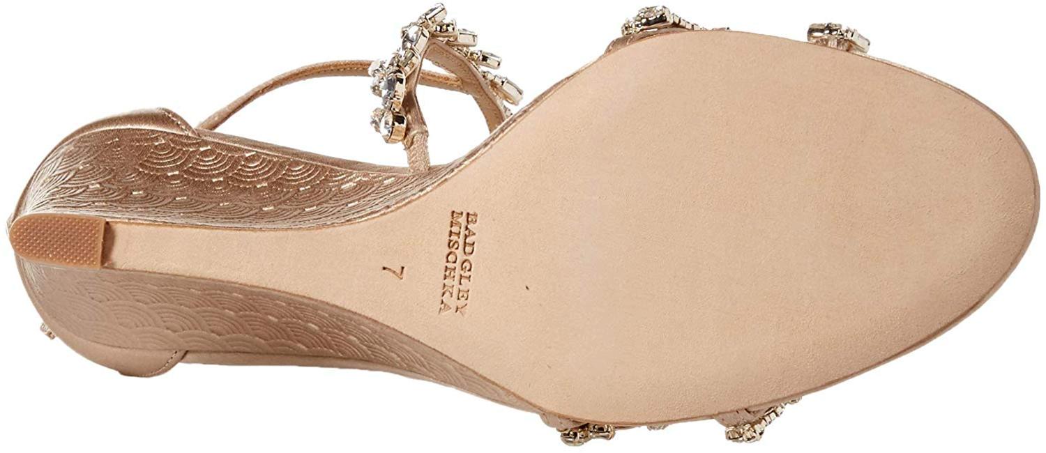 badgley mischka feather wedge