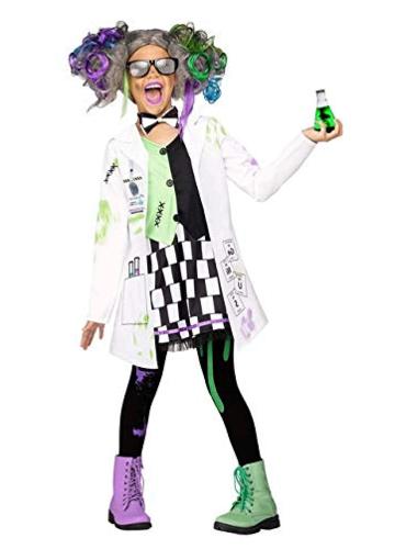 Fun World Mad Scientist Girl Costume, X-Large 14-16,, White, Size X ...