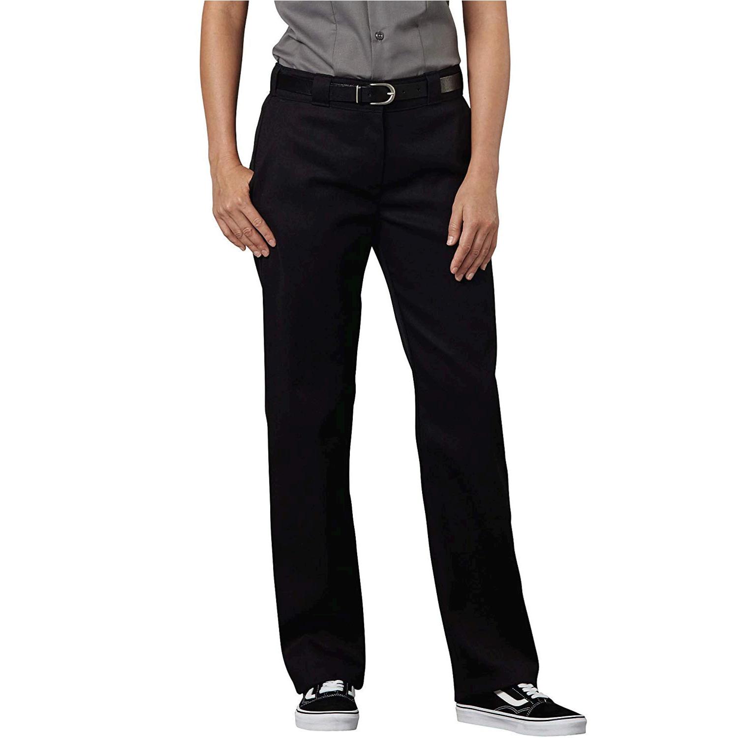 Dickies Women's Flex Original Fit Work Pants, Black, 16, Black, Size 16 ...