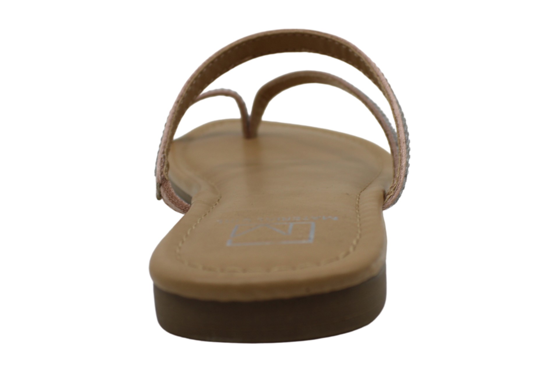 Material Girl Womens meviee Open Toe Casual Slide Sandals, blush bling, Size 7.0 732996248585 | eBay