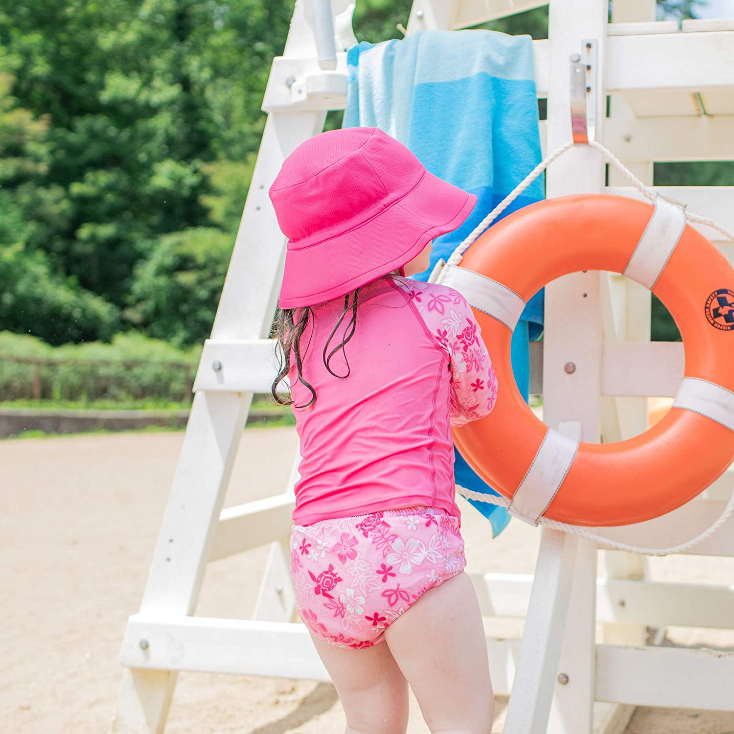 pink baby swim seat