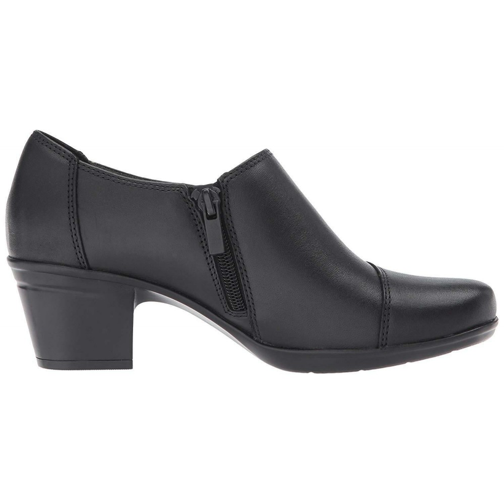 black leatherette slip on loafers