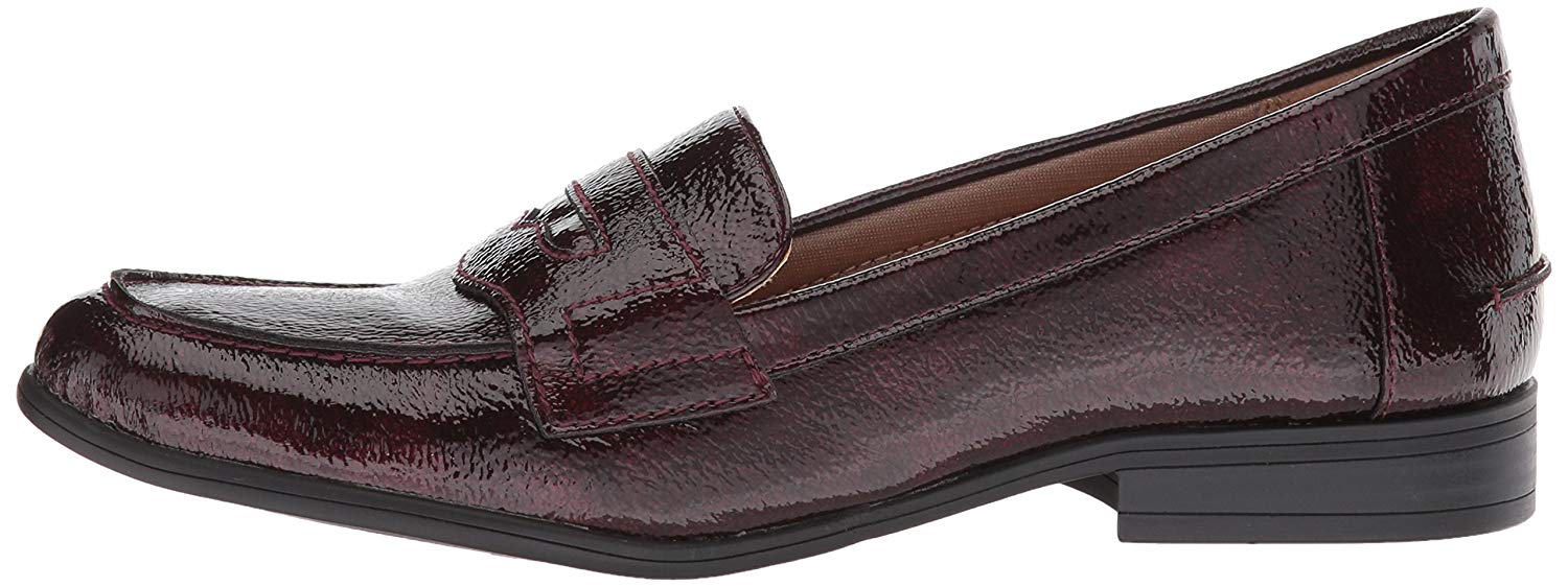 red closed toe mules