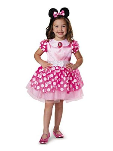 Pink Minnie Mouse Costume For Toddlers, Multi-colored, Size Toddler ...