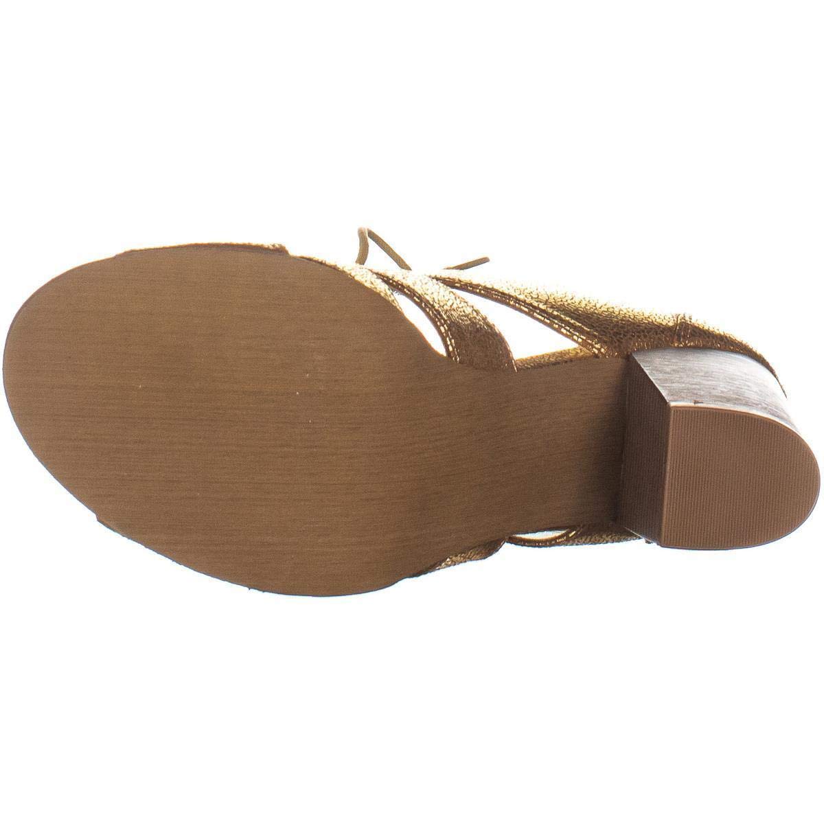 Guess Womens Portlyn Open Toe Casual Ankle Strap Sandals, Gold, Size 7.0 nRAv | eBay