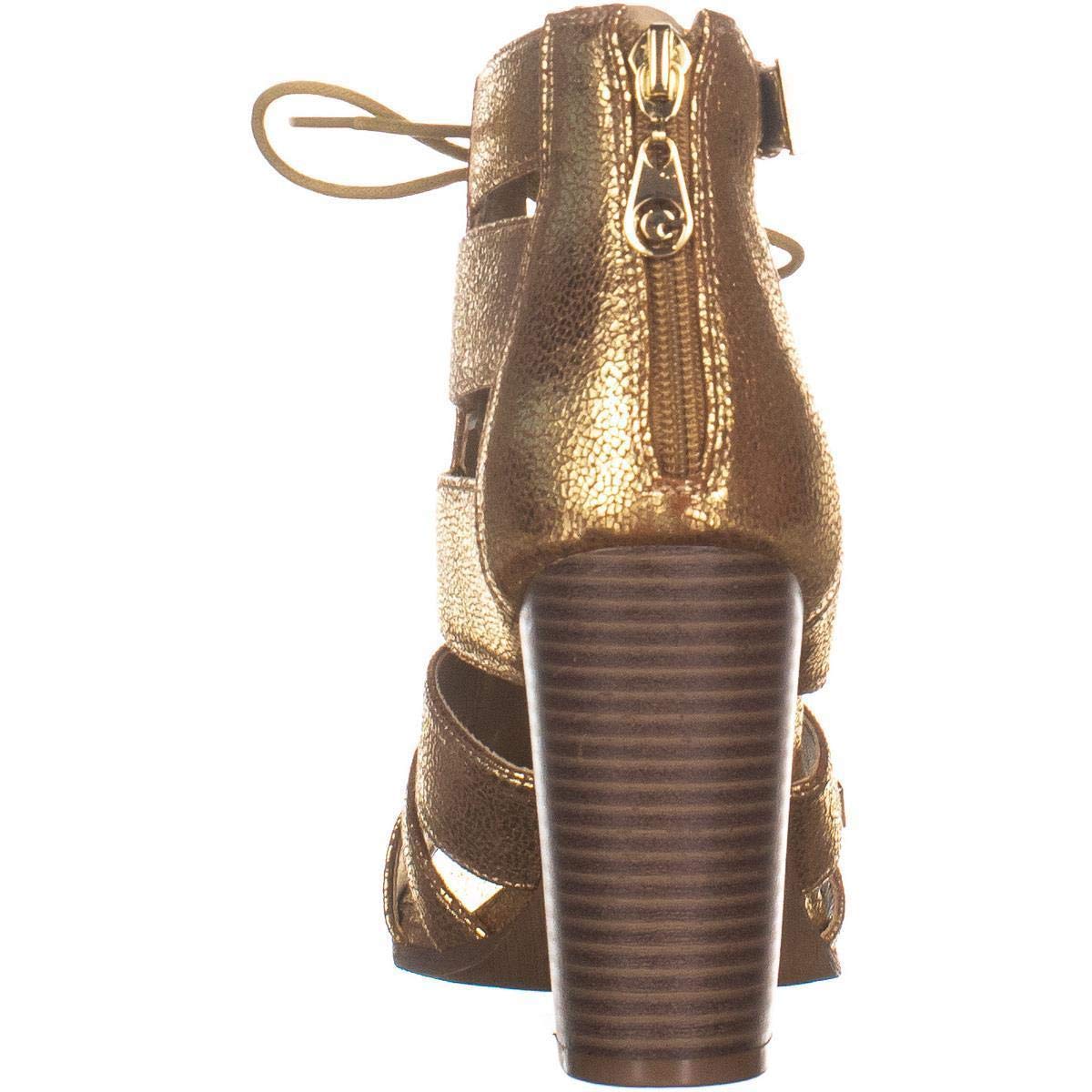 Guess Womens Portlyn Open Toe Casual Ankle Strap Sandals, Gold, Size 7.0 nRAv | eBay