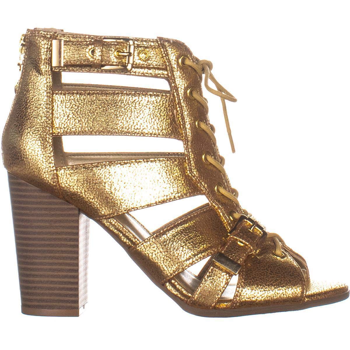 Guess Womens Portlyn Open Toe Casual Ankle Strap Sandals, Gold, Size 7.0 nRAv | eBay