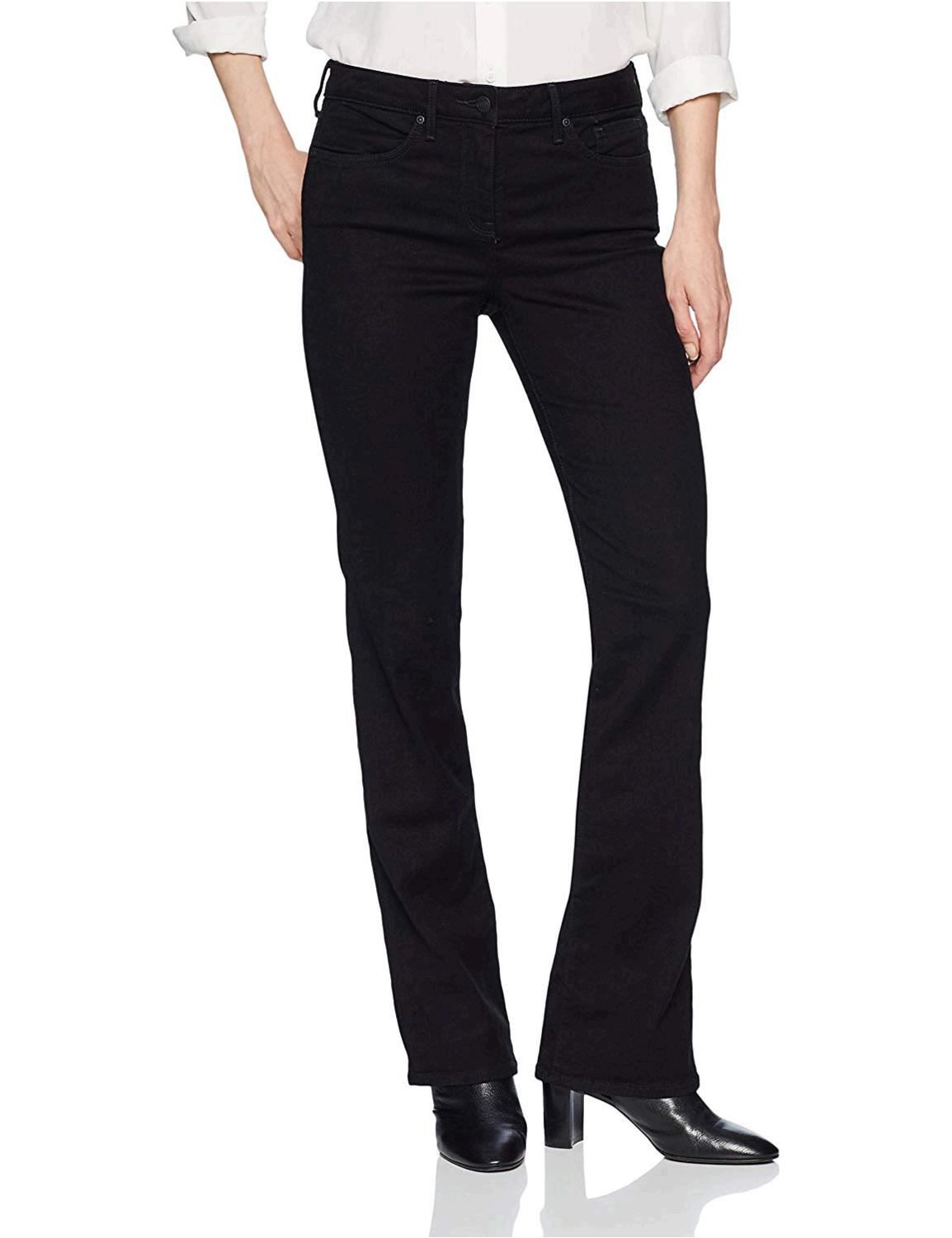 NYDJ Women's Barbara Bootcut Jeans, New Black, 12, New Black, Size 12.0 ...