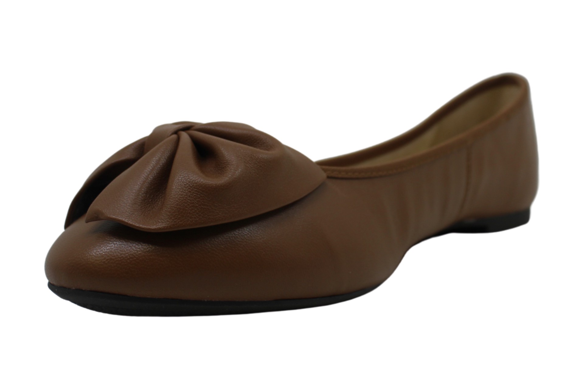 bronze ballerina flats