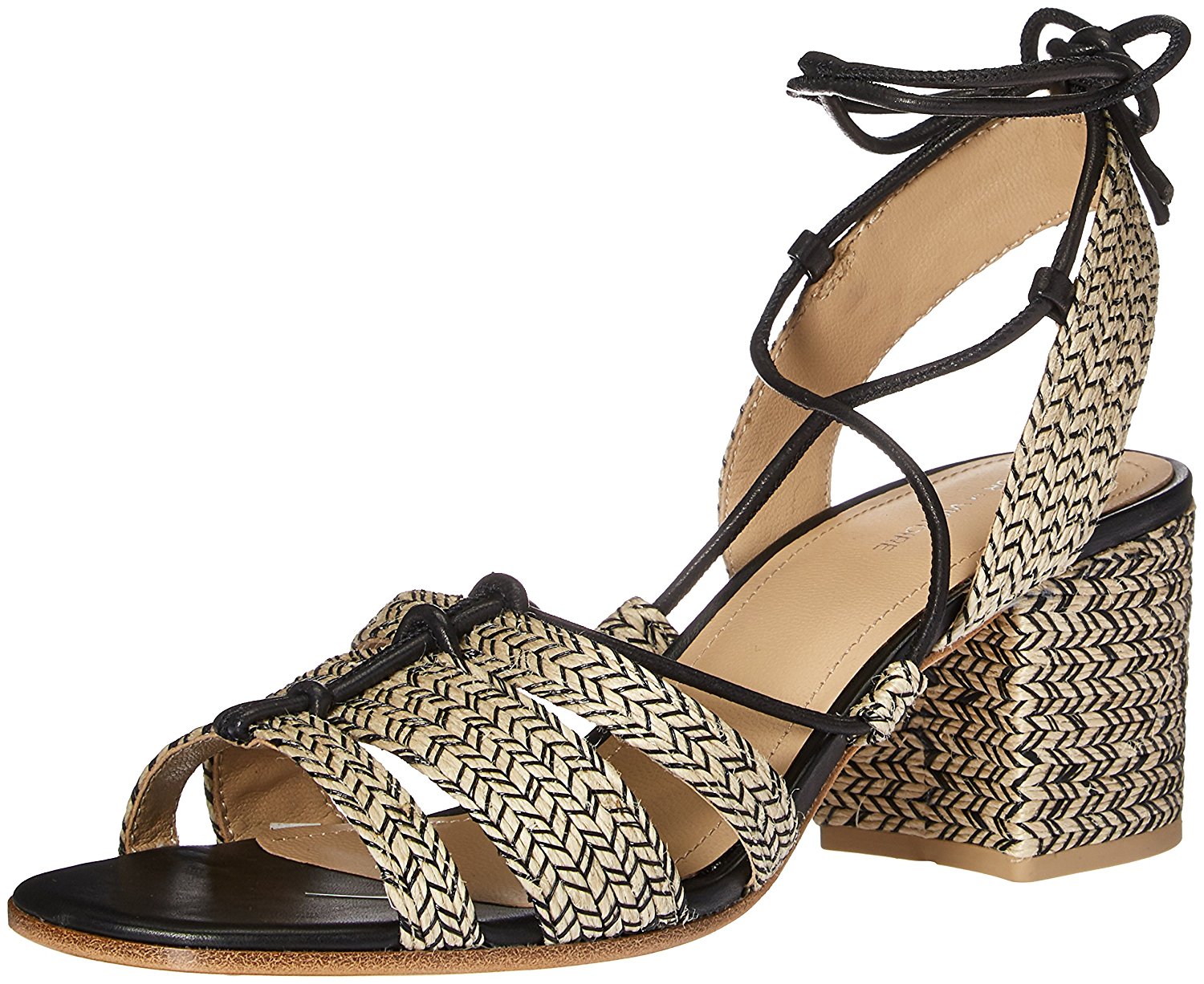 Pour La Victoire Womens Amada Open Toe Casual Slingback BlackNatural Size 75 Pour La Victoire Womens Amada Open Toe Casual Slingback BlackNatural Size 75