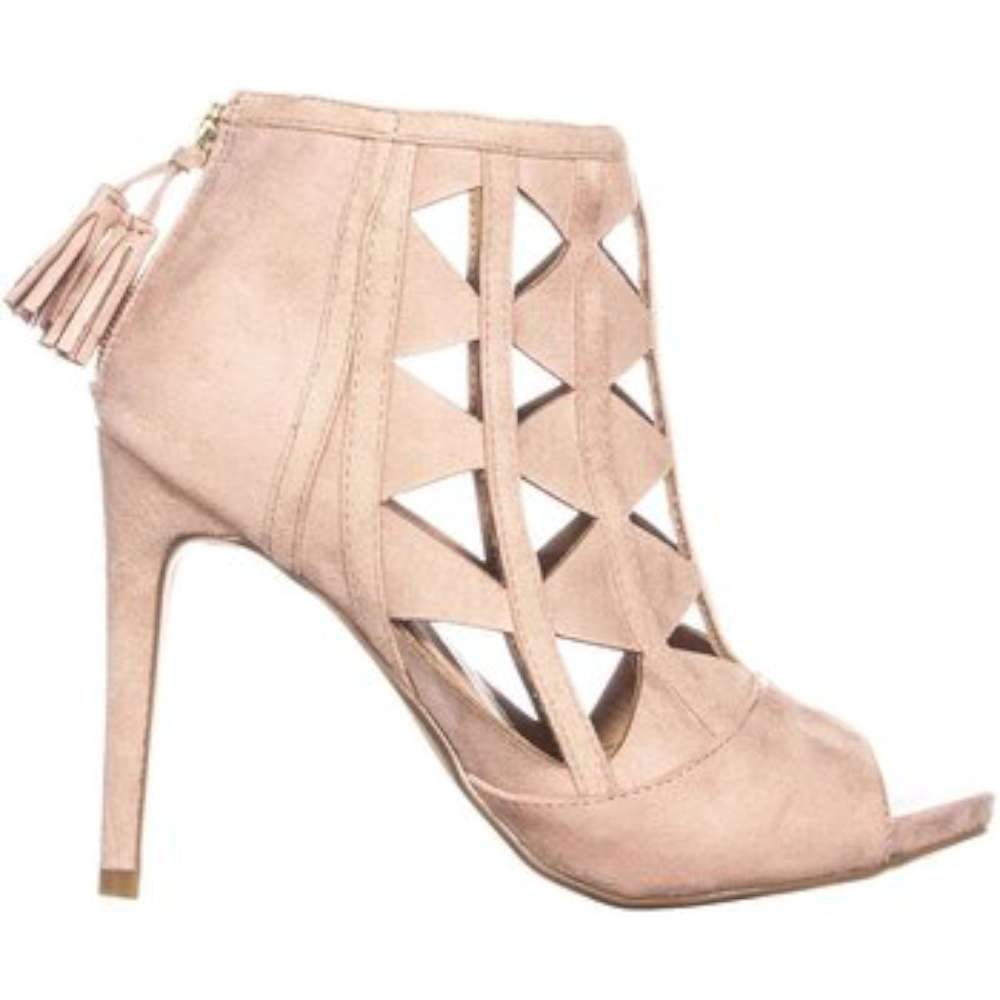 Xoxo Womens Charisma Peep Toe Special Occasion Strappy Sandals, Mauve, Size 5.5 | eBay