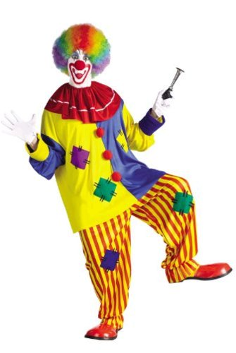 Fun World Men's Big Top Clown Costume,, Multicolored, Size Standard ...