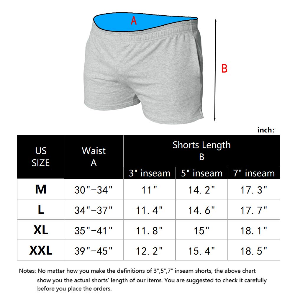 what size is xl in mens shorts