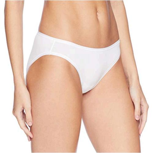 Essentials Women's Cotton Stretch Bikini Panty,, 10pack White, Size 1