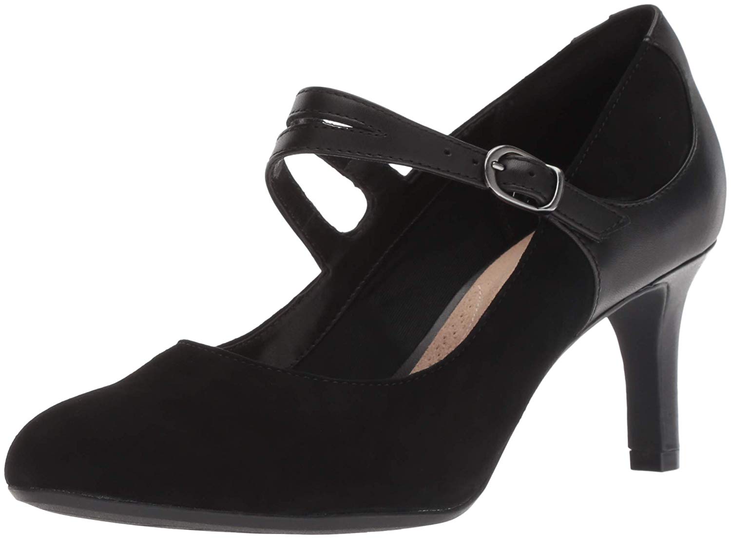 Clarks Womens Dancer Reece Fabric Round Toe Mary Jane Pumps, Black ...