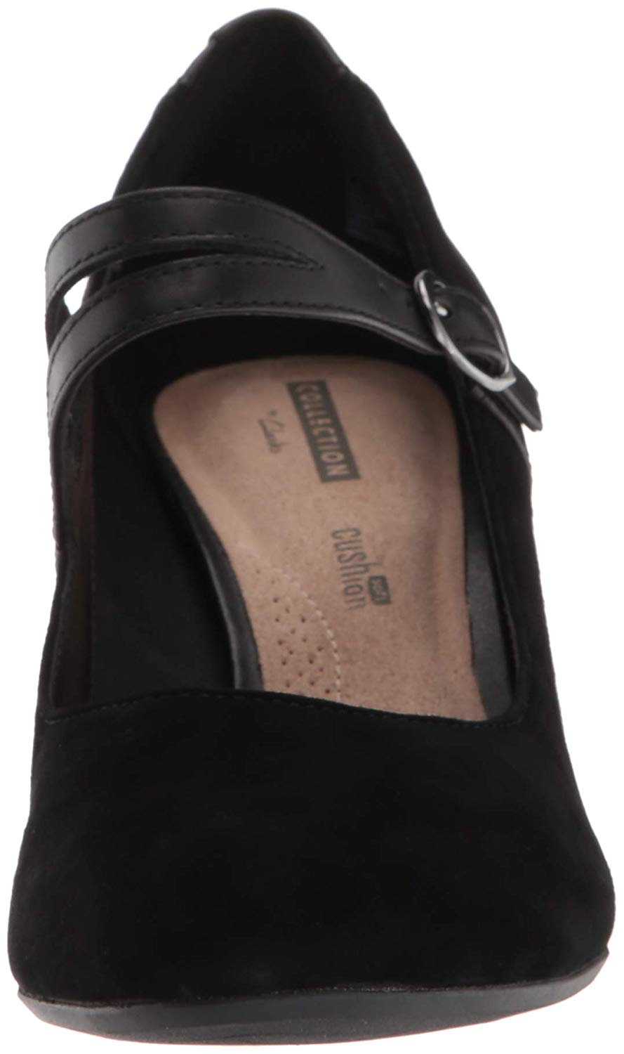 clarks round toe pumps