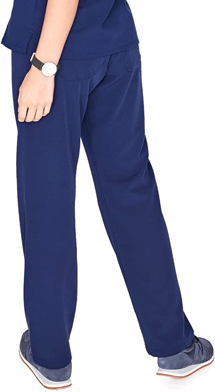 FIGS Livingston Basic Scrub Pants for Women Tailored, Navy, Size X