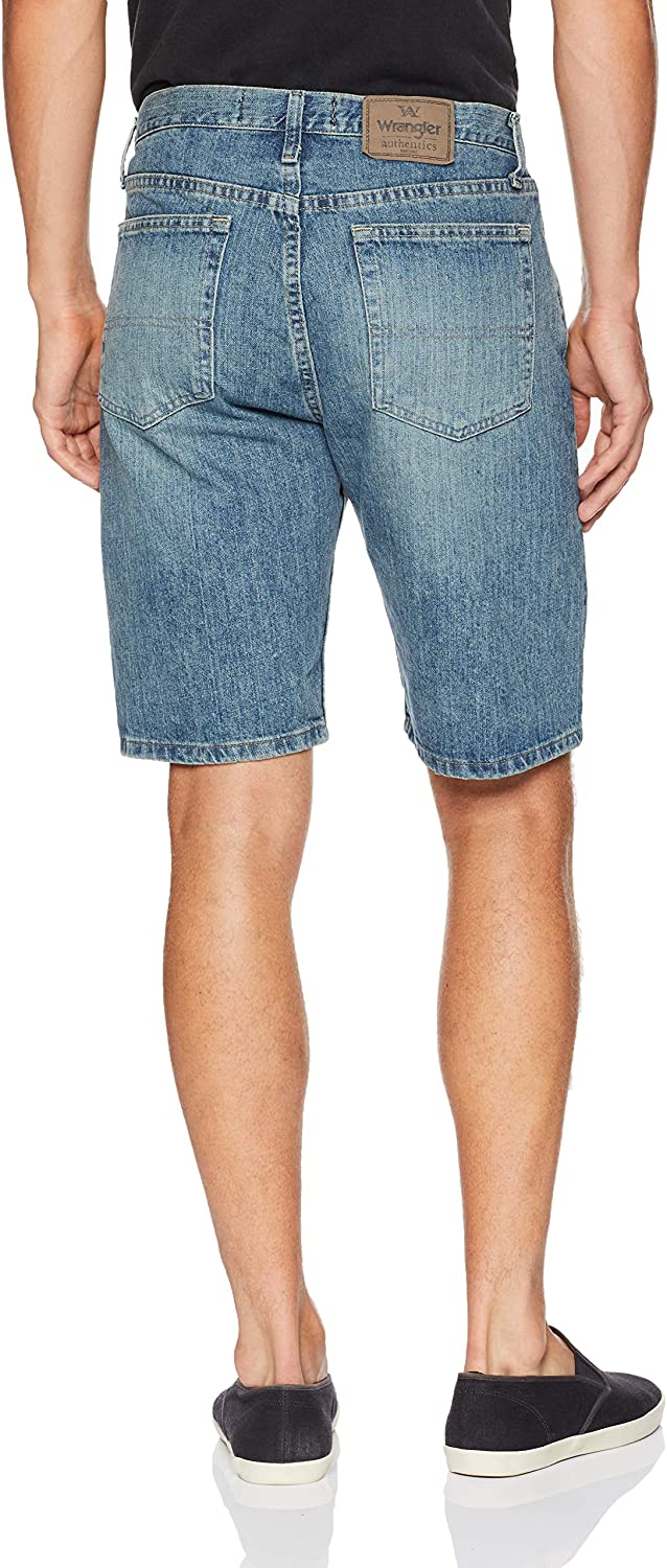 Wrangler Men S Classic Relaxed Fit Five Pocket Jean Short Maritime