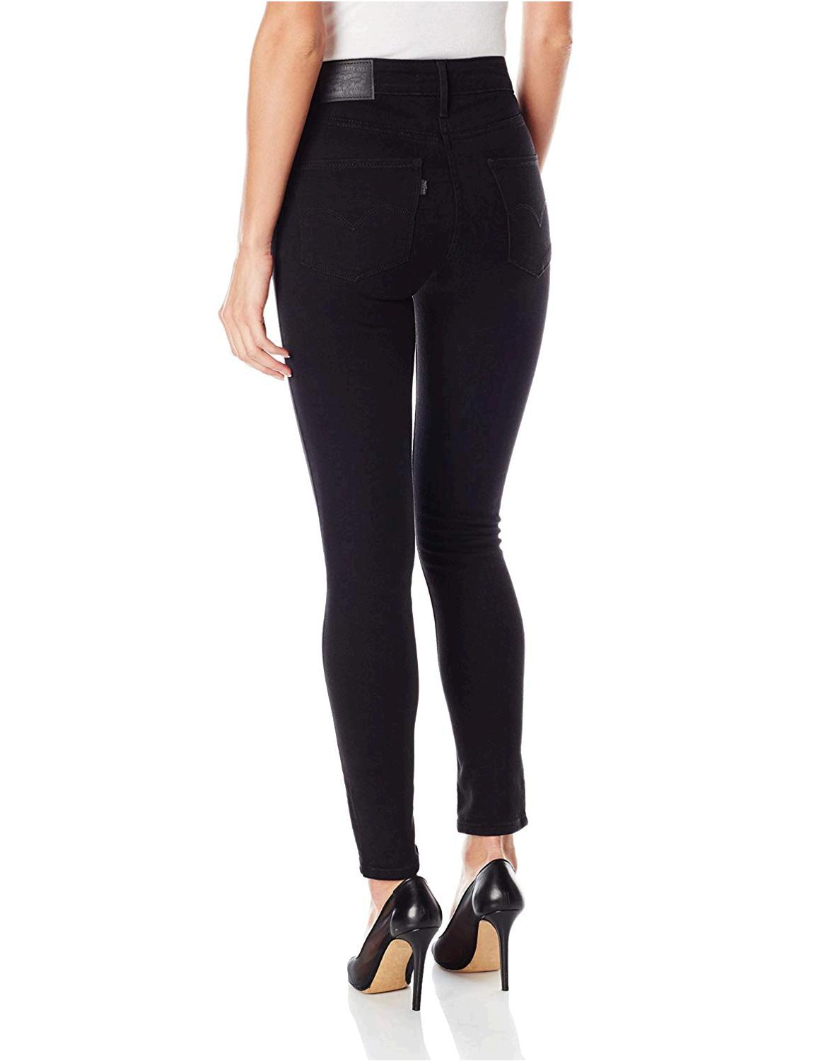 721 high rise skinny jeans black