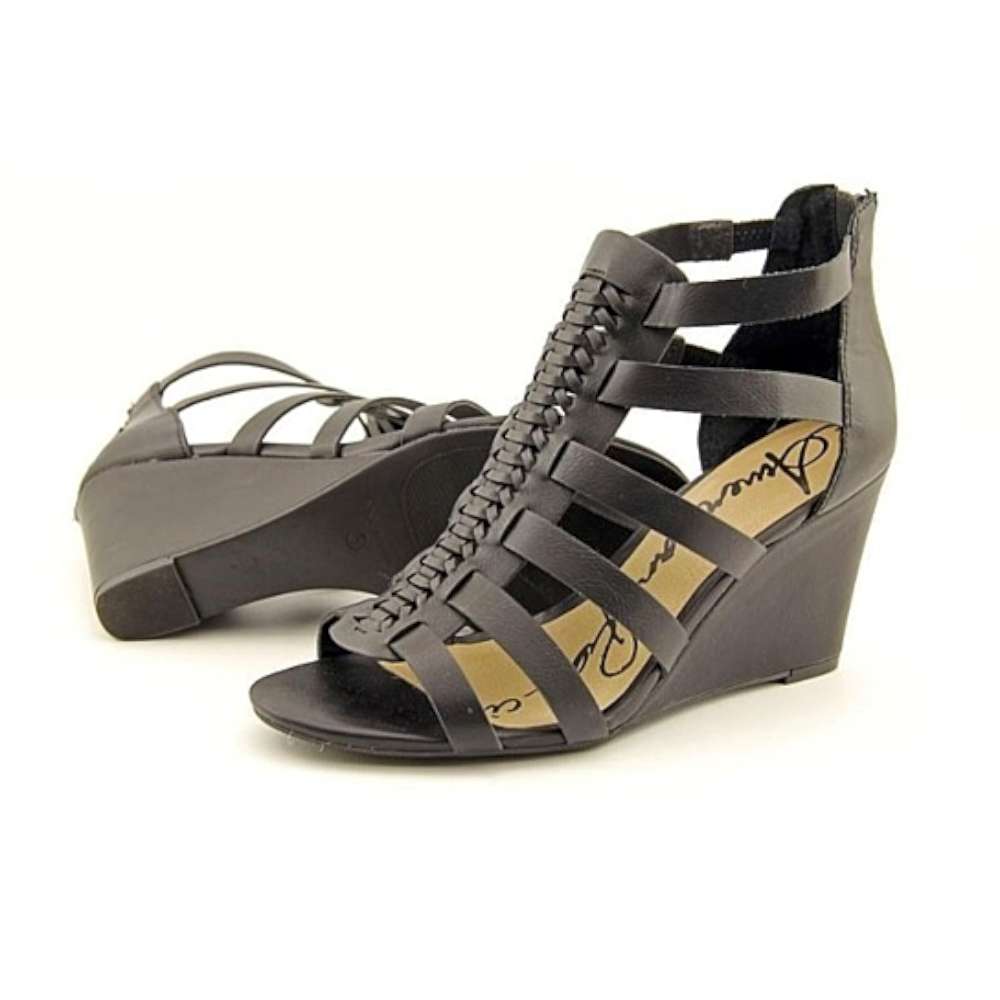 American Rag Womens Amelia Open Toe Casual Platform Sandals, Black ...