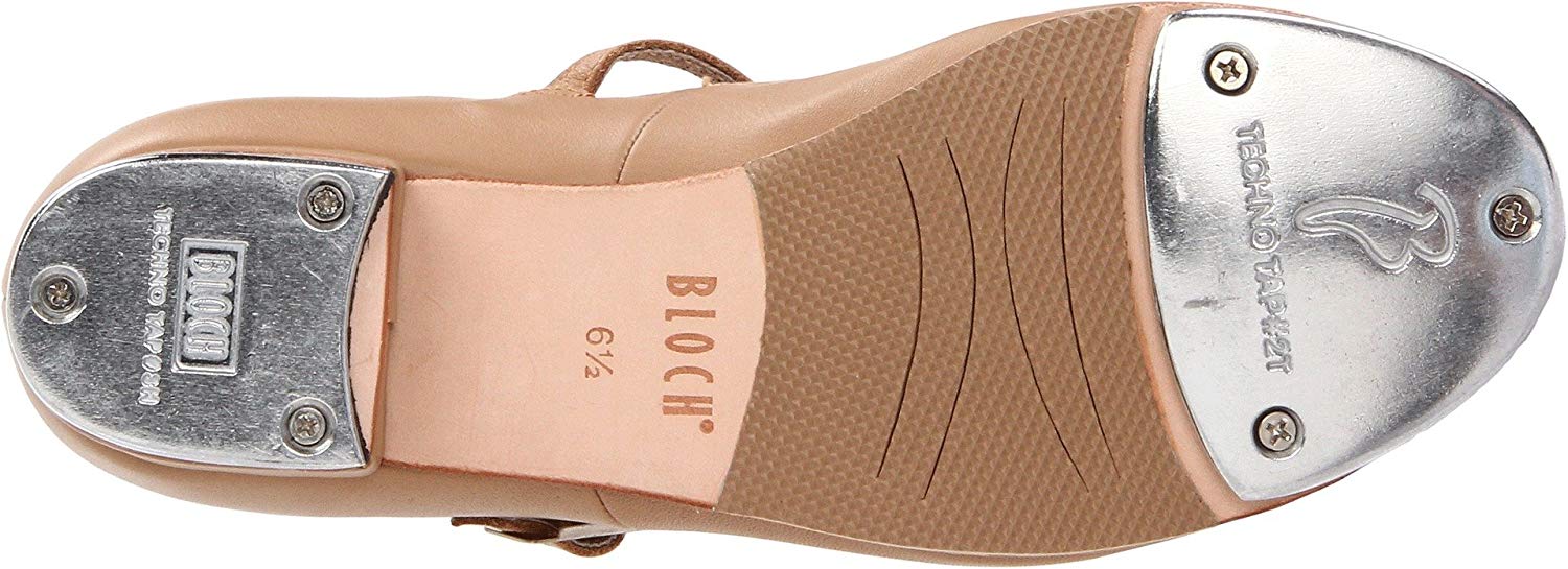 Bloch Womens Tap On Leather Low Top Buckle Ballet & Dance Shoes, Tan