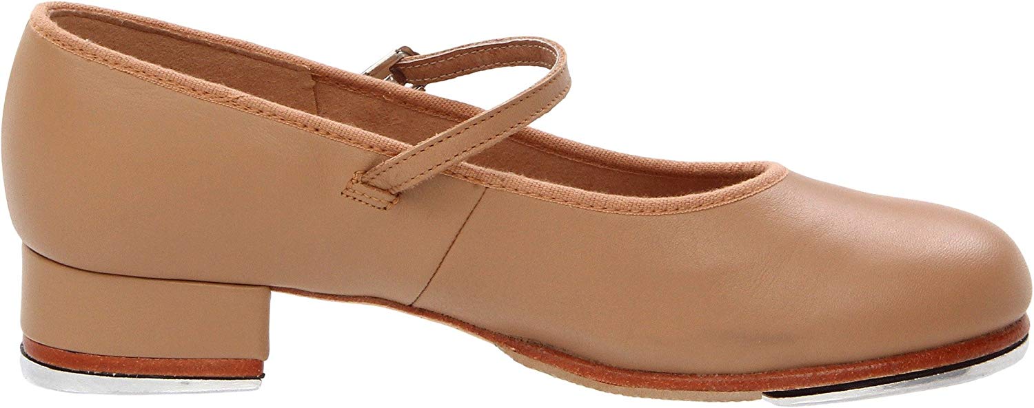 Bloch Womens Tap On Leather Low Top Buckle Ballet & Dance Shoes, Tan