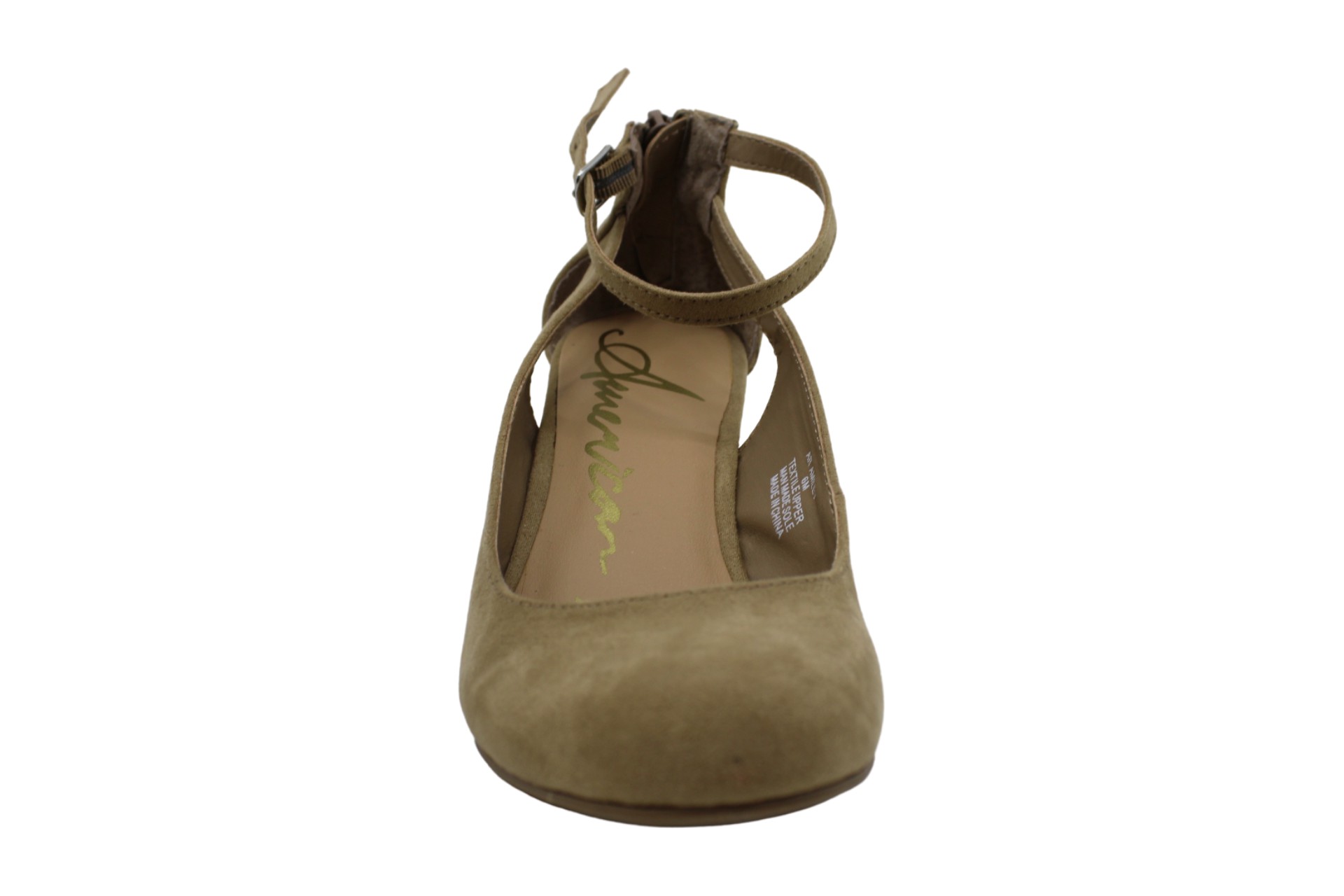 American Rag Womens Miley Closed Toe Ankle Strap Wedge Pumps, Tan, Size