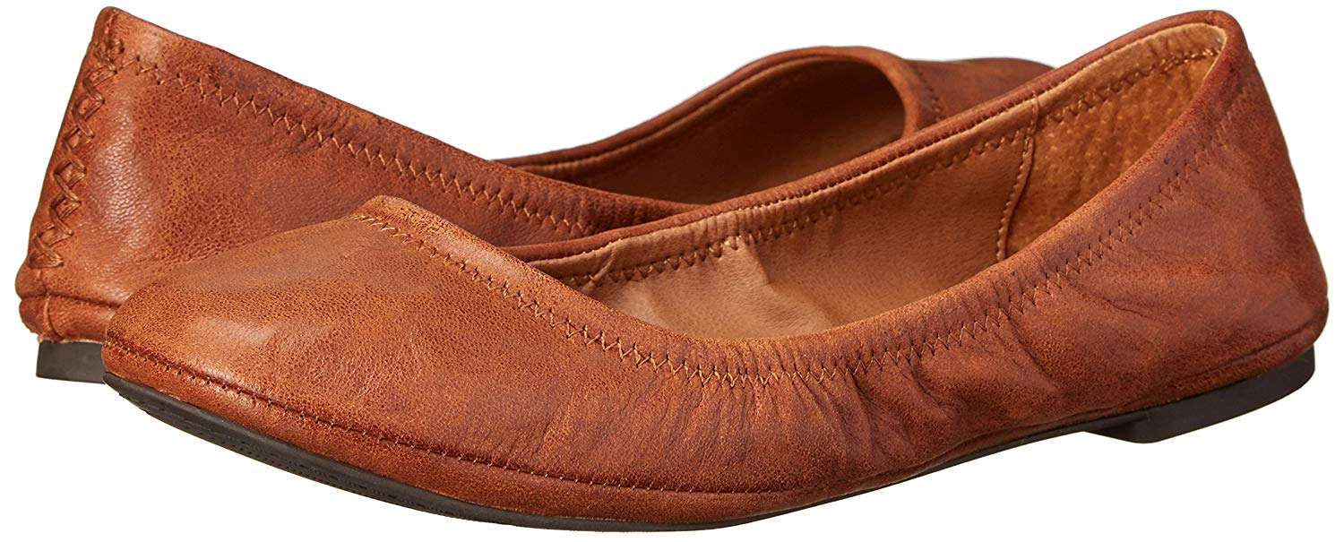 lucky brand emmie flats bourbon