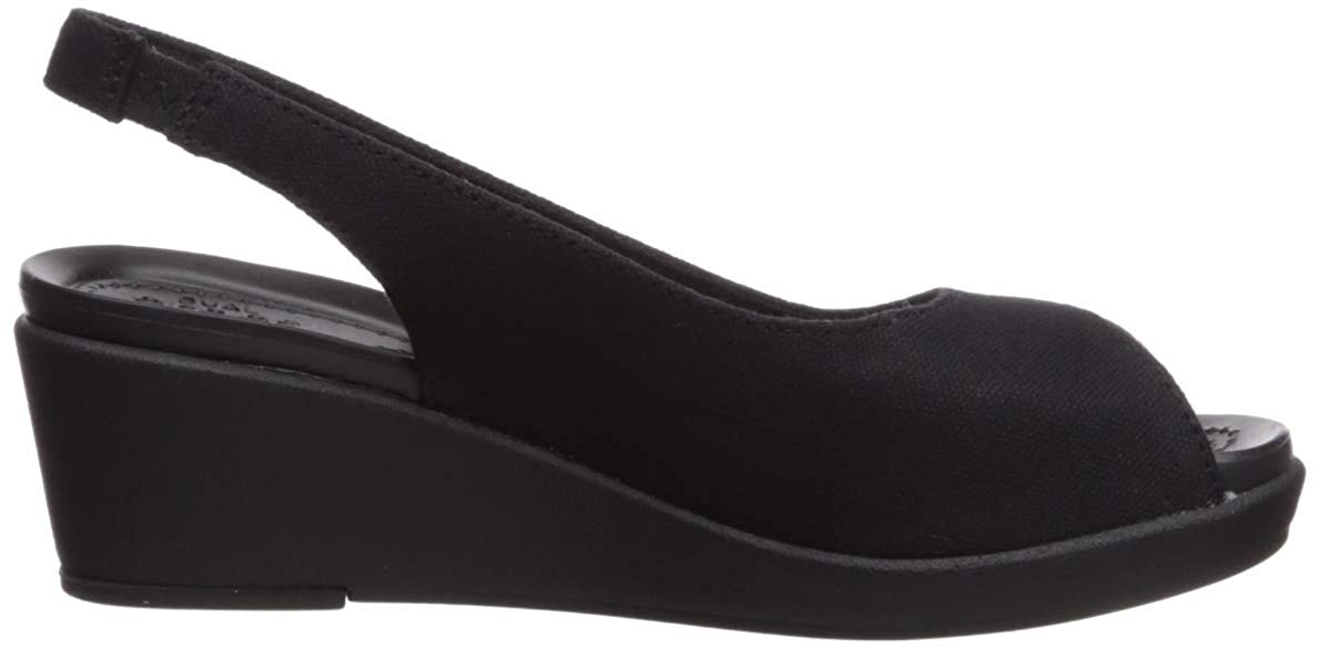 women's crocs leighann slingback wedge