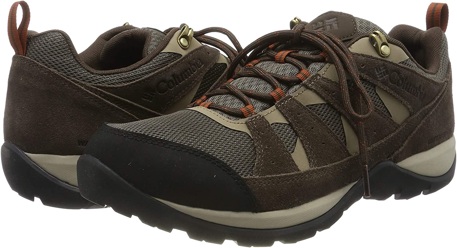 Columbia Men's Redmond V2 Waterproof Hiking Shoe, Breathable, Brown ...